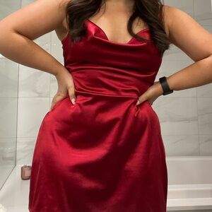 Red Slip Dress